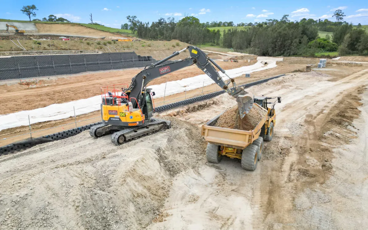 UCBC retaining wall site