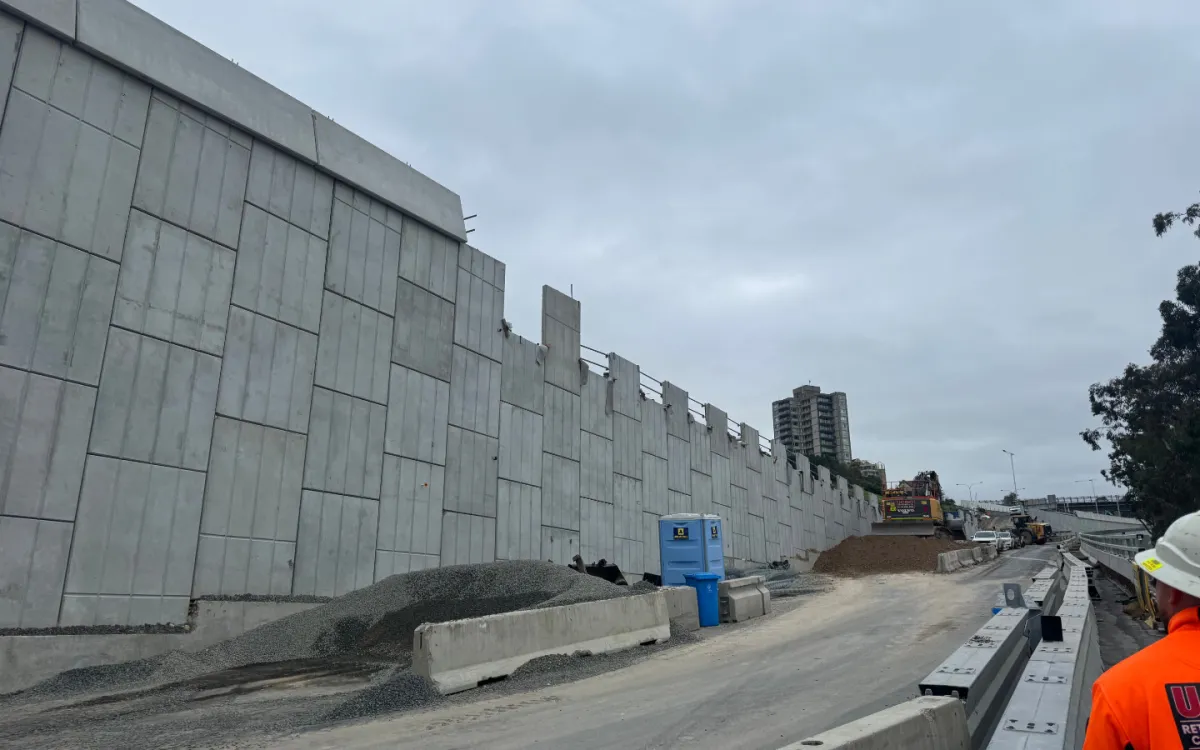 Precast units placed by UCBC plant