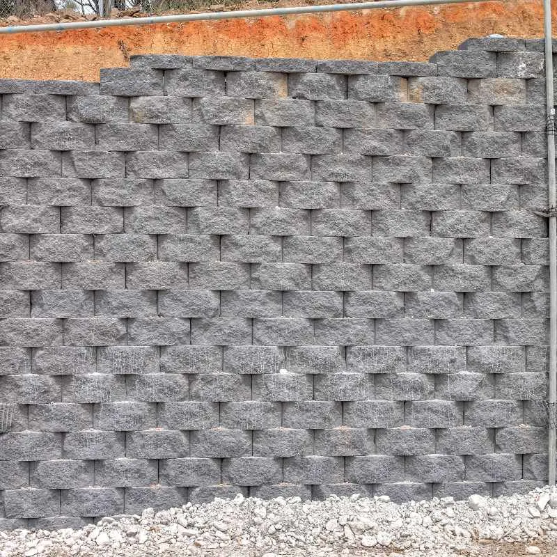 Keystone segmental block retaining wall built by UCBC
