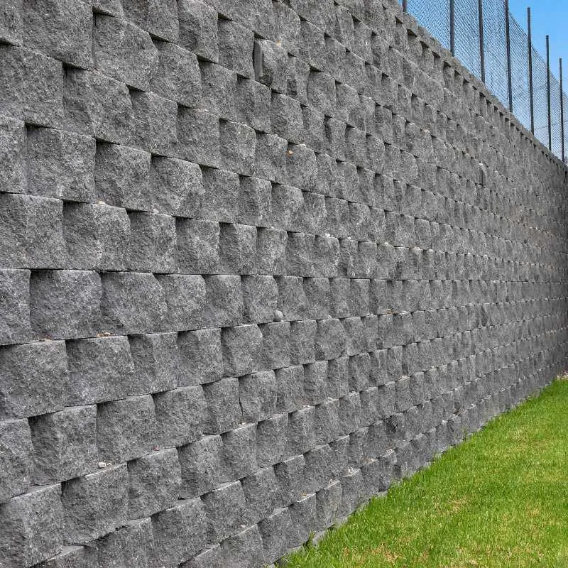Keystone segmental block retaining wall built by UCBC
