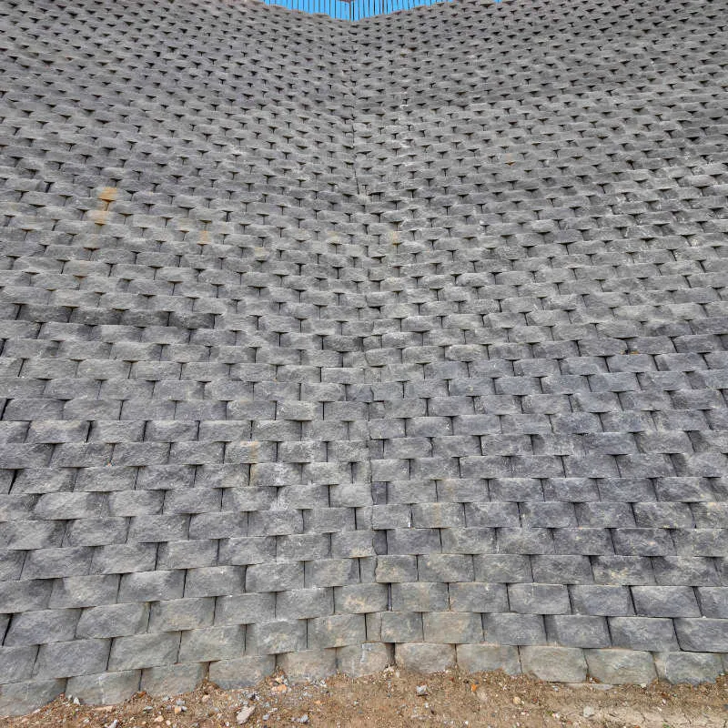 Keystone segmental block retaining wall built by UCBC