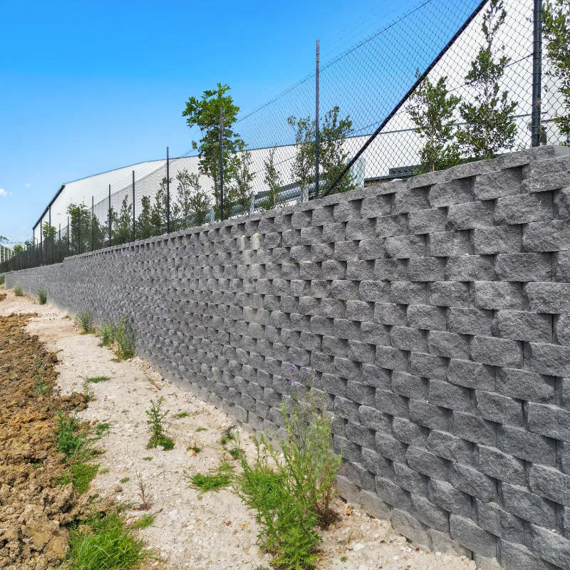 Allan Block segmental retaining wall